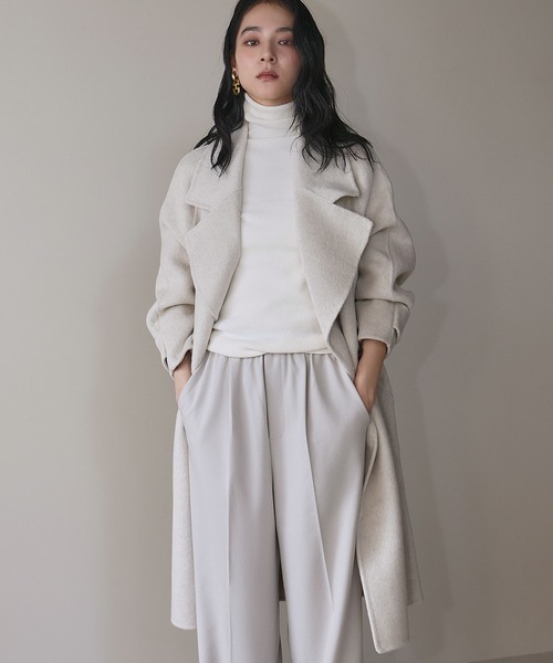 セール】【2025AW】【ウール70％】チェスターコート ロングコート