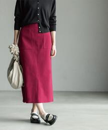 OPAQUE.CLIP（オペークドットクリップ）の「ウールライクタイトスカート【洗濯機洗い可】《8col》（スカート）」