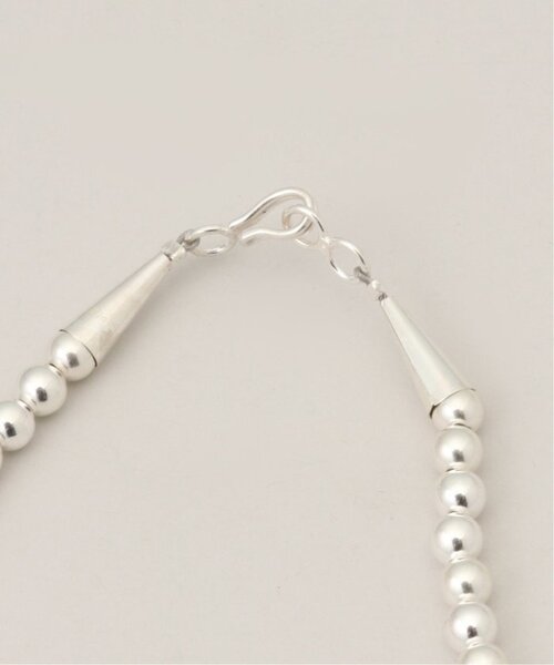 フレームワーク購入インディアンジュエリー5mmシャイニービーズシルバーネックレス INDIAN JEWELRY 5mm シャイニービーズネックレス44インチ3