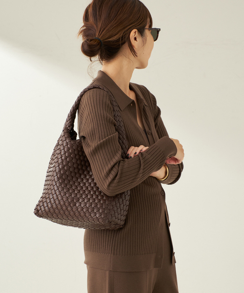 plage（プラージュ）の「Collar Wide Rib カーディガン（カーディガン/ボレロ・レディース・ブラウン/オリーブ・FREE）」の15枚目の写真