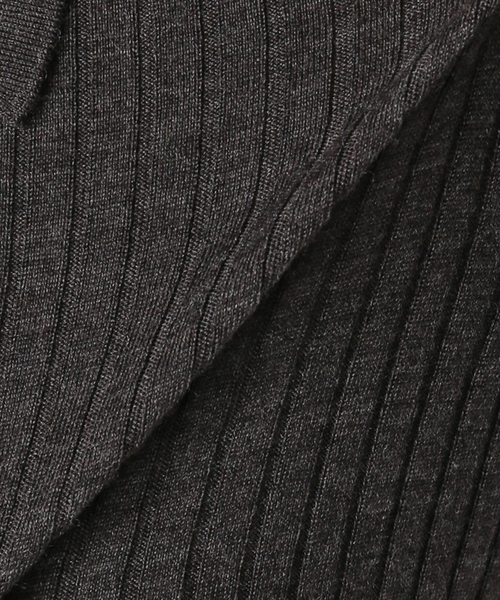 plage（プラージュ）の「Collar Wide Rib カーディガン（カーディガン/ボレロ・レディース・ブラウン/オリーブ・FREE）」の6枚目の写真