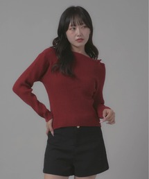 Chick | Boatneck Design Knit/ボートネックデザインニット(ニット/セーター)