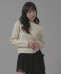 Chick | Boatneck Design Knit/ボートネックデザインニット(ニット/セーター)