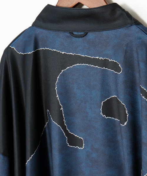 カヤ(カヤ)の「【カヤ】福字画 着物メンズ羽織(カーディガン/ボレロ・メンズ・スミクロ/ベージュ/ダークネイビー・FREE)」の10枚目の写真