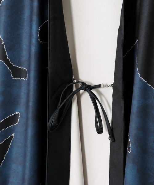 カヤ(カヤ)の「【カヤ】福字画 着物メンズ羽織(カーディガン/ボレロ・メンズ・スミクロ/ベージュ/ダークネイビー・FREE)」の11枚目の写真