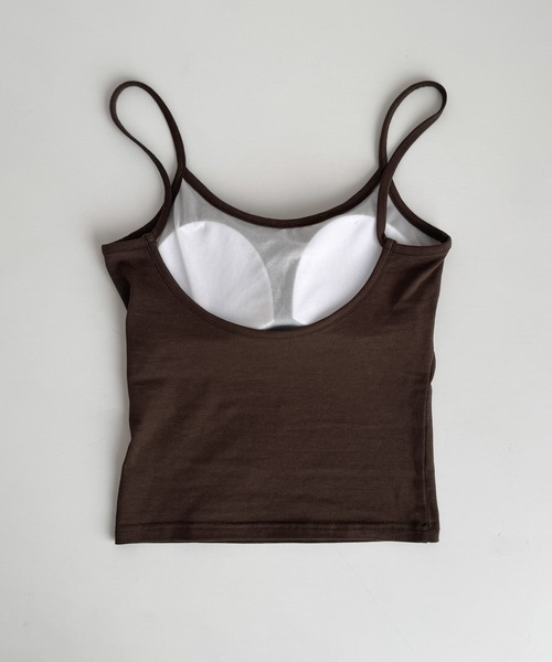 CANAL JEAN（キャナルジーン）の「El mar　バックオープンコットンキャミ（キャミソール・レディース・チャコールグレー/ダークグリーン/ブラック/ブラウン・ONE SIZE）」の11枚目の写真