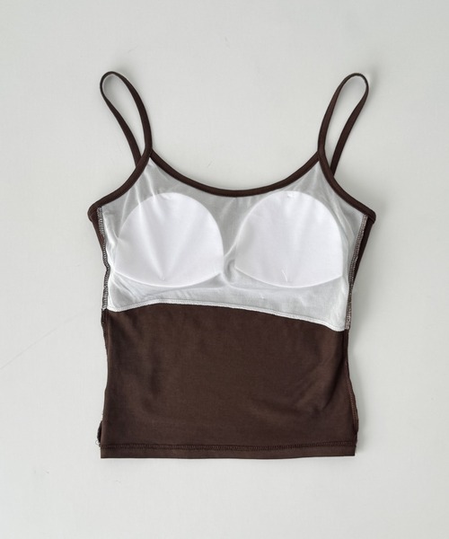 CANAL JEAN（キャナルジーン）の「El mar　バックオープンコットンキャミ（キャミソール・レディース・チャコールグレー/ダークグリーン/ブラック/ブラウン・ONE SIZE）」の12枚目の写真