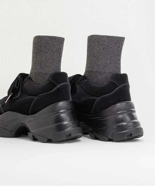 RANDA（ランダ）の「2WAY ソックスドッキングリボンスニーカー（スニーカー・レディース・グレー/ブラック・LL/L/M/S）」の22枚目の写真