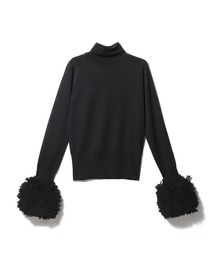 ESTNATION（エストネーション）の「ESSENCEOFLUXURY / ファースリーブ ハイネックニット（ニット/セーター）」