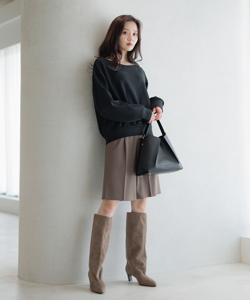 Andemiu（アンデミュウ）の「キリカエスクエアBAG586724（ハンドバッグ・レディース・アイボリー/ブラック/チョコ/ベージュ・FREE）」の7枚目の写真