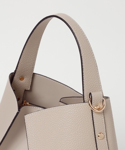 Andemiu（アンデミュウ）の「キリカエスクエアBAG586724（ハンドバッグ・レディース・アイボリー/ブラック/チョコ/ベージュ・FREE）」の16枚目の写真