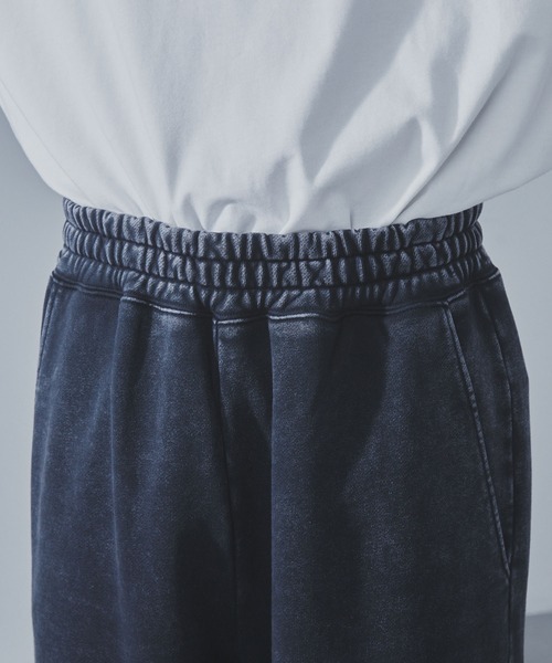 SLICK(スリック)の「【SLICK/スリック】Heavyweight Snow Wash Wide Sweat Pants/スノーウォッシュスウェットワイドパンツ / ヘビィーウェイト/セットアップ(スウェットパンツ・メンズ・ブラック/ライトグレー・1/2/3)」の5枚目の写真