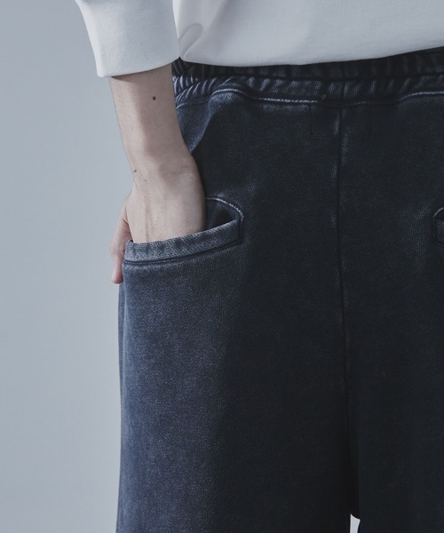 SLICK(スリック)の「【SLICK/スリック】Heavyweight Snow Wash Wide Sweat Pants/スノーウォッシュスウェットワイドパンツ / ヘビィーウェイト/セットアップ(スウェットパンツ・メンズ・ブラック/ライトグレー・1/2/3)」の21枚目の写真