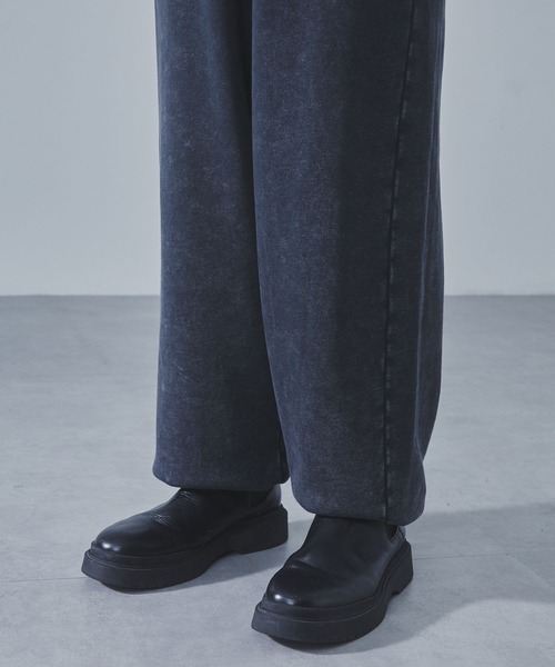 SLICK(スリック)の「【SLICK/スリック】Heavyweight Snow Wash Wide Sweat Pants/スノーウォッシュスウェットワイドパンツ / ヘビィーウェイト/セットアップ(スウェットパンツ・メンズ・ブラック/ライトグレー・1/2/3)」の15枚目の写真