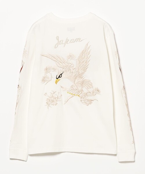 BEAMS BOY（ビームスボーイ）の「テーラー東洋 / SUKA T-SHIRT EMBROIDERED “EAGLE”（Tシャツ/カットソー・レディース・ホワイト・MEDIUM）」の6枚目の写真