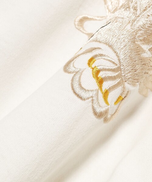 BEAMS BOY（ビームスボーイ）の「テーラー東洋 / SUKA T-SHIRT EMBROIDERED “EAGLE”（Tシャツ/カットソー・レディース・ホワイト・MEDIUM）」の7枚目の写真