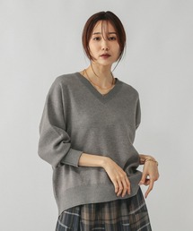 GLOBAL WORK | スウェットライクVネックプルオーバー/571342(スウェット)
