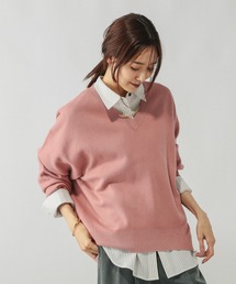 GLOBAL WORK | スウェットライクVネックプルオーバー/571342(スウェット)