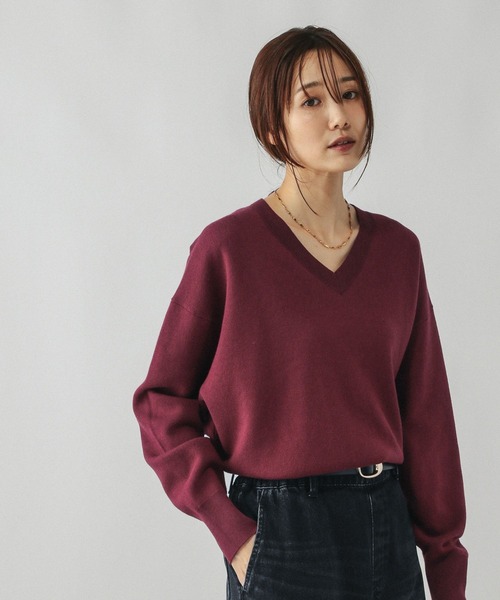 セール】スウェットライクVネックプルオーバー/571342（スウェット