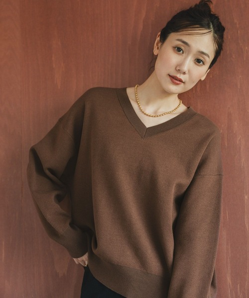 セール】スウェットライクVネックプルオーバー/571342（スウェット