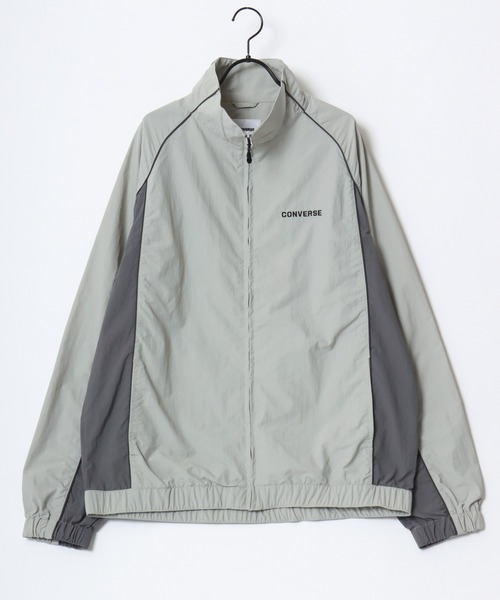 CONVERSE（コンバース）の「CONVERSE/コンバース 撥水 オーバーサイズ パイピング ナイロンジャケット/トラックジャケット/ブルゾン/レディース メンズ（ナイロンジャケット・レディース・ブラック/ネイビー/アイボリー・LL/M/L）」の12枚目の写真
