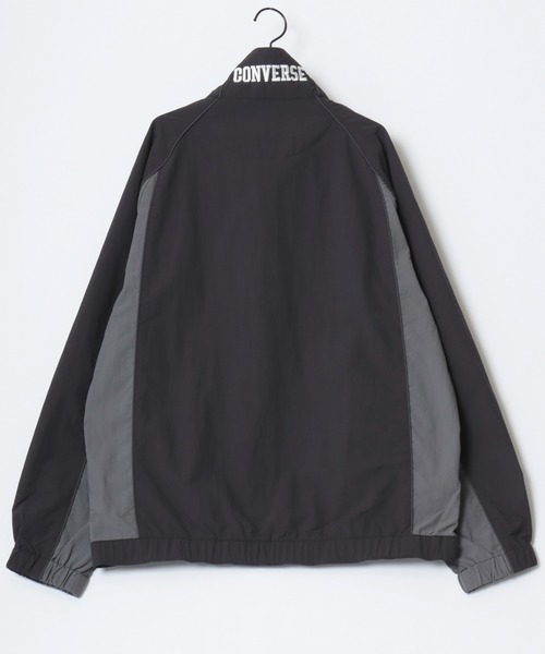 CONVERSE（コンバース）の「CONVERSE/コンバース 撥水 オーバーサイズ パイピング ナイロンジャケット/トラックジャケット/ブルゾン/レディース メンズ（ナイロンジャケット・レディース・ブラック/ネイビー/アイボリー・LL/M/L）」の15枚目の写真