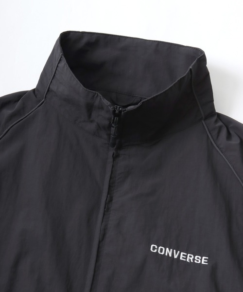 CONVERSE（コンバース）の「CONVERSE/コンバース 撥水 オーバーサイズ パイピング ナイロンジャケット/トラックジャケット/ブルゾン/レディース メンズ（ナイロンジャケット・レディース・ブラック/ネイビー/アイボリー・LL/M/L）」の18枚目の写真