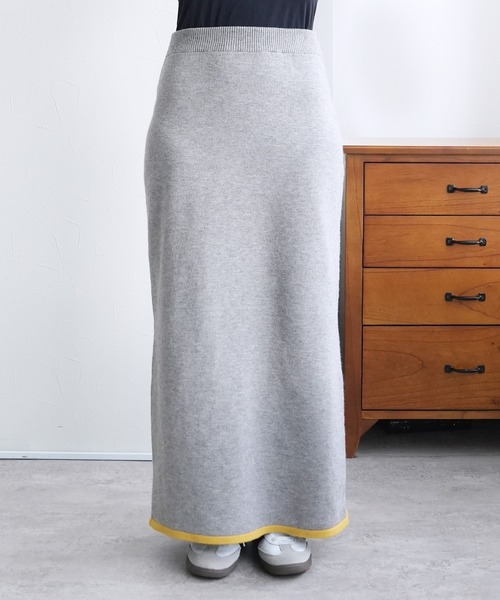reca（レカ）の「配色ラインニットスカート（スカート・レディース・ブラック/グレー/モカ・M）」の20枚目の写真