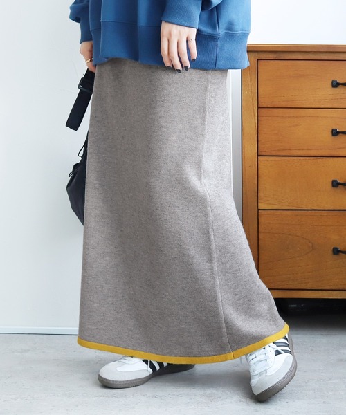 reca（レカ）の「配色ラインニットスカート（スカート・レディース・ブラック/グレー/モカ・M）」の17枚目の写真