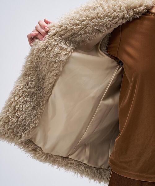 cloenc（クロエンス）の「【手洗い可】フェイクファージレ（ベスト・レディース・ナチュラル/ブラウン系・01/02）」の13枚目の写真