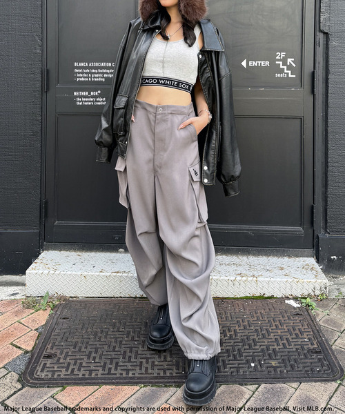 SPIRALGIRL（スパイラルガール）の「ヴィンテージ風レザーブルゾン（ブルゾン・レディース・ブラック・FREE）」の9枚目の写真