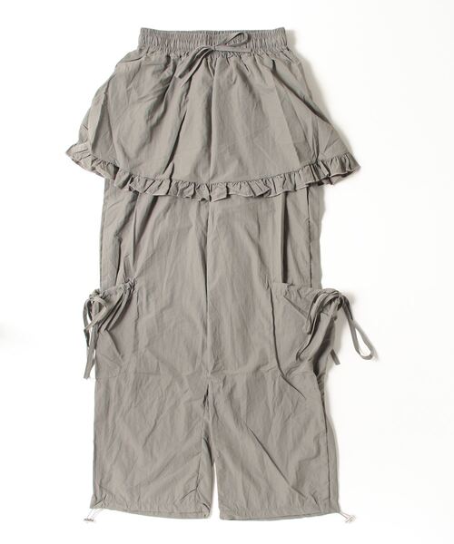 FREE STYLISTS(フリー スタイリスト)の「YUGA_YGMC Drawstring easy pants with faux skirt(その他パンツ・レディース・グレー/ホワイト/ブラック・FREE)」の10枚目の写真