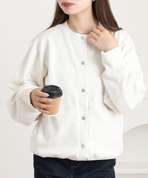 hunch（ハンチ）の「hunch ラメステッチ裏毛カーディガン（カーディガン/ボレロ・レディース）」