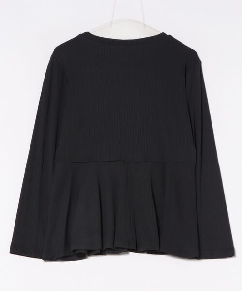Lace Ladies(レースレディース)の「ランダム リブ ペプラム 長袖 カットソー(Tシャツ/カットソー・レディース・チャコールグレー・S/FREE)」の13枚目の写真
