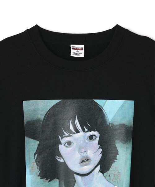 over print(オーバープリント)の「overprint/オーバープリント/世界 swerat shirts(スウェット・レディース・ブラック・M/L/XL)」の7枚目の写真