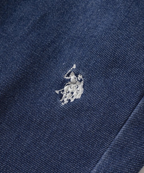 U.S. POLO ASSN.(ユーエスポロアッスン)の「【78】【U.S. POLO ASSN./ユーエスポロアッスン】デニム/ツイル ワンポイントロゴ タックテーパードパンツ(デニムパンツ・メンズ・ベージュ/グレー/ワンウォッシュ/ブルー/ブラック/カーキ/オリーブ/サックスブルー・M/L/XL)」の14枚目の写真