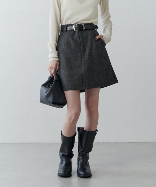 Lui's(ルイス)の「ヘリンボーンミニスカート(スカート・レディース・ブラウン/グレー・38/36)」の16枚目の写真