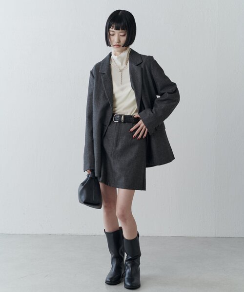 Lui's(ルイス)の「ヘリンボーンミニスカート(スカート・レディース・ブラウン/グレー・38/36)」の18枚目の写真