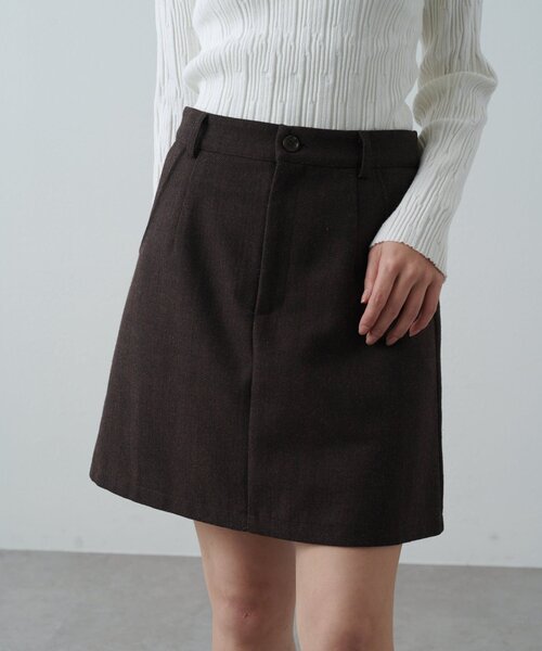 Lui's(ルイス)の「ヘリンボーンミニスカート(スカート・レディース・ブラウン/グレー・38/36)」の7枚目の写真