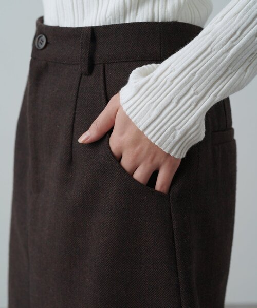 Lui's(ルイス)の「ヘリンボーンミニスカート(スカート・レディース・ブラウン/グレー・38/36)」の13枚目の写真