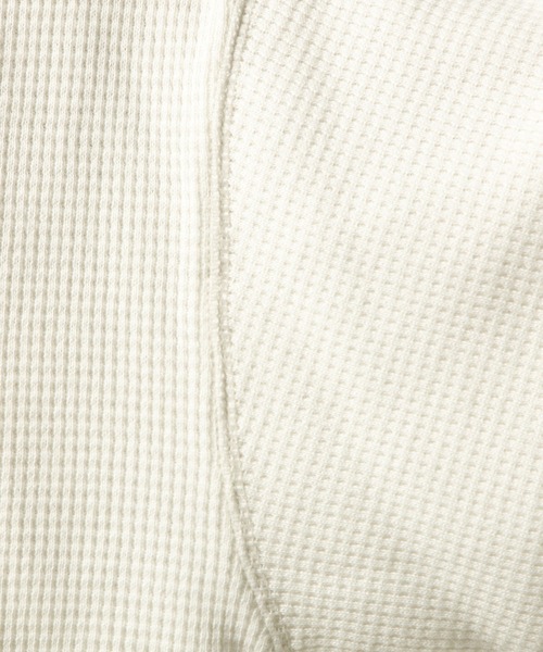 RAGEBLUE(レイジブルー)の「WAFFLE STITCH LONG SLEEVE CUTSEW / ワッフルステッチロンT(Tシャツ/カットソー・メンズ・ブラック/オフホワイト・FREE)」の10枚目の写真