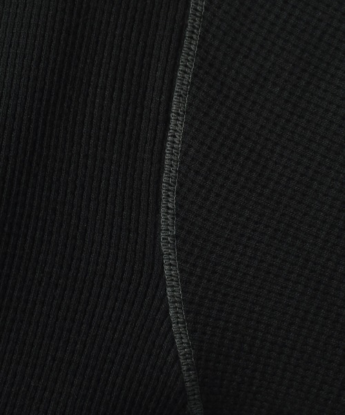 RAGEBLUE(レイジブルー)の「WAFFLE STITCH LONG SLEEVE CUTSEW / ワッフルステッチロンT(Tシャツ/カットソー・メンズ・ブラック/オフホワイト・FREE)」の9枚目の写真