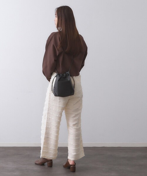 OPAQUE.CLIP(オペークドットクリップ)の「【長さ調整可能】サイドドロストミニショルダーバッグ(ショルダーバッグ・レディース・グレー系4/ブラウン系その他5/ブラック/ブラウン系1/ダークブラウン・00)」の16枚目の写真