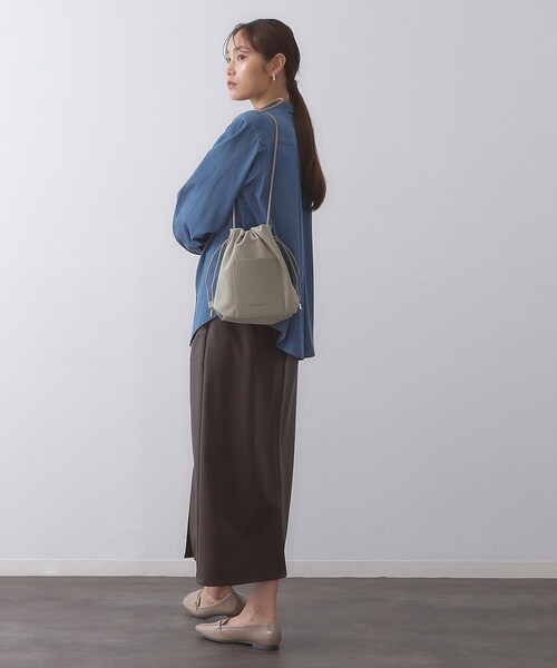 OPAQUE.CLIP(オペークドットクリップ)の「【長さ調整可能】サイドドロストミニショルダーバッグ(ショルダーバッグ・レディース・グレー系4/ブラウン系その他5/ブラック/ブラウン系1/ダークブラウン・00)」の10枚目の写真