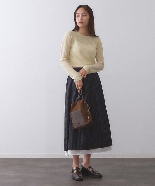 OPAQUE.CLIP(オペークドットクリップ)の「【長さ調整可能】サイドドロストミニショルダーバッグ(ショルダーバッグ・レディース・グレー系4/ブラウン系その他5/ブラック/ブラウン系1/ダークブラウン・00)」の8枚目の写真