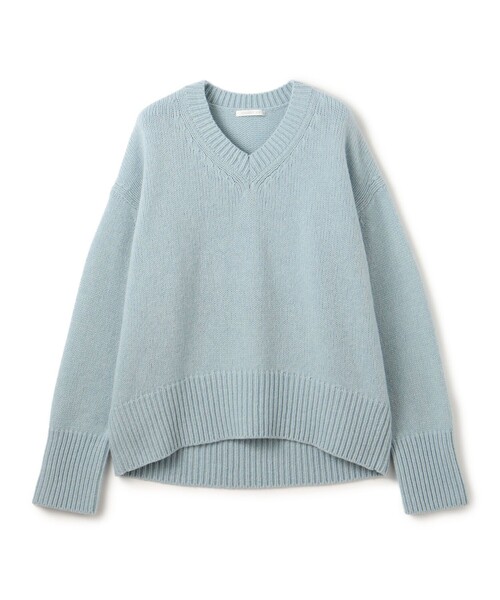 GALERIE VIE ファインウール　ニット WEB先行予約】ファインウール Vネックプルオーバー（ニット