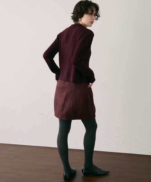 Trish（トリッシュ）の「スエードライクコクーンスカート（スカート・レディース・キャメル/ボルドー/カーキ・MEDIUM）」の13枚目の写真