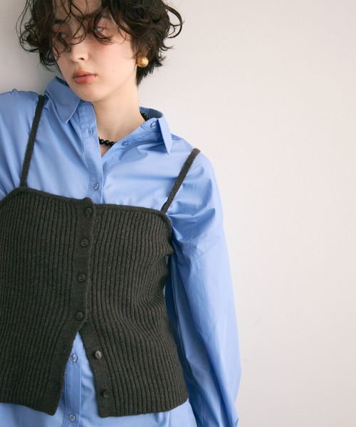 セール】リブ編みニットキャミ（キャミソール）｜Trish（トリッシュ