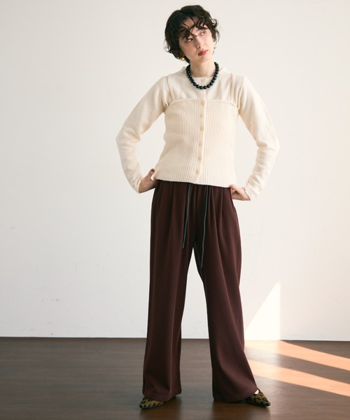 セール】リブ編みニットキャミ（キャミソール）｜Trish（トリッシュ