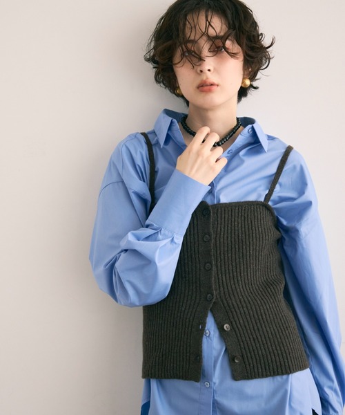 セール】リブ編みニットキャミ（キャミソール）｜Trish（トリッシュ